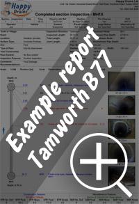 CCTV drain survey Tamworth re