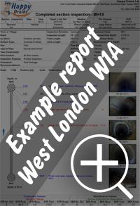CCTV drain survey London re